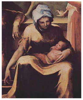 St Anne holding her baby Mary conceived wihtout sin PM